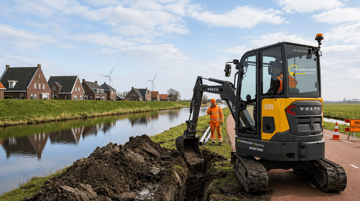 Overhand Rental op de bouwplaats